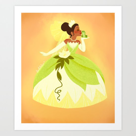 Princess and the Frog Art Print