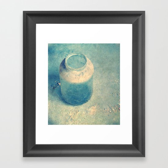 old glass Framed Art Print