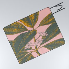 Modern Botanical Banana Leaf Picnic Blanket