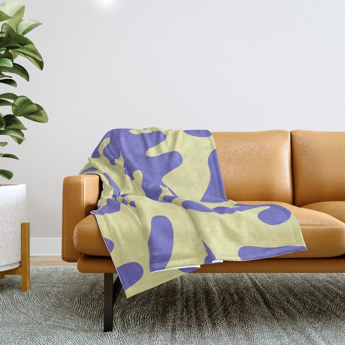 Abstract minimal shape pattern 10 Throw Blanket