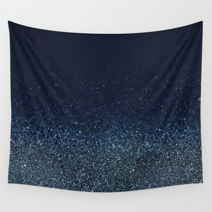 Shiny Glittered Rain Wall Tapestry