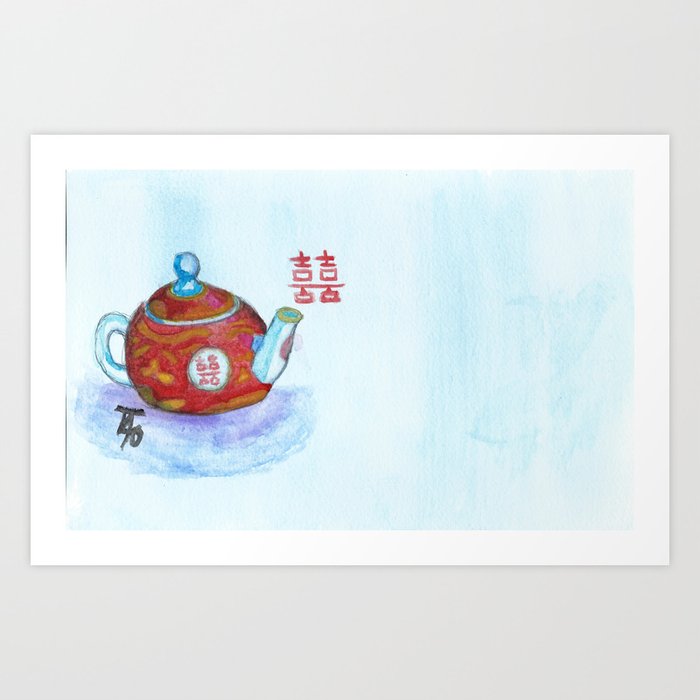 Chinese Teapot Art Print