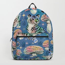Tigers and Toadstools - Blue Backpack