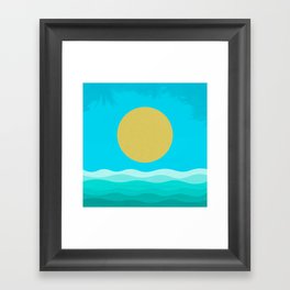  The forest, the sand, the water Framed Art Print