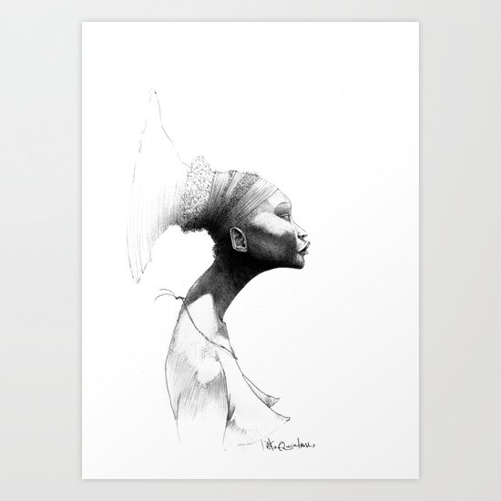 Afro Art Print