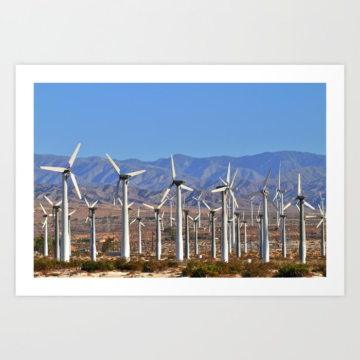 Windmills Palm Springs California  Art Print