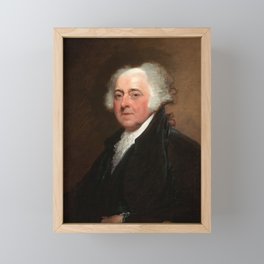 John Adams by Gilbert Stuart Framed Mini Art Print