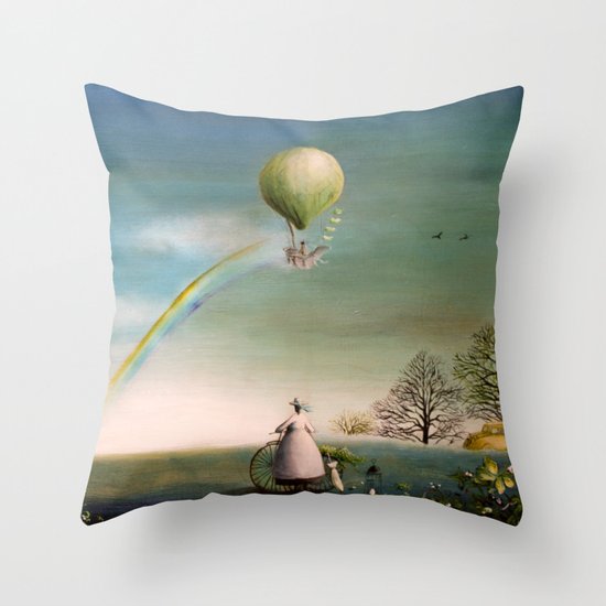 Rainbow Throw Pillow