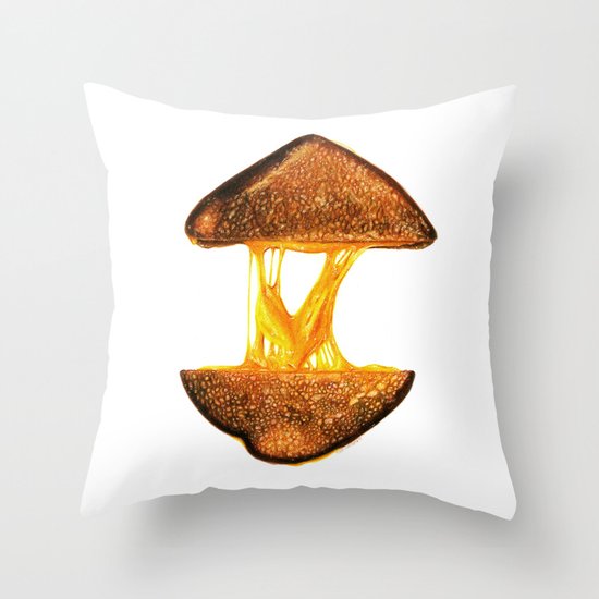 Grilled Cheese Throw Pillow