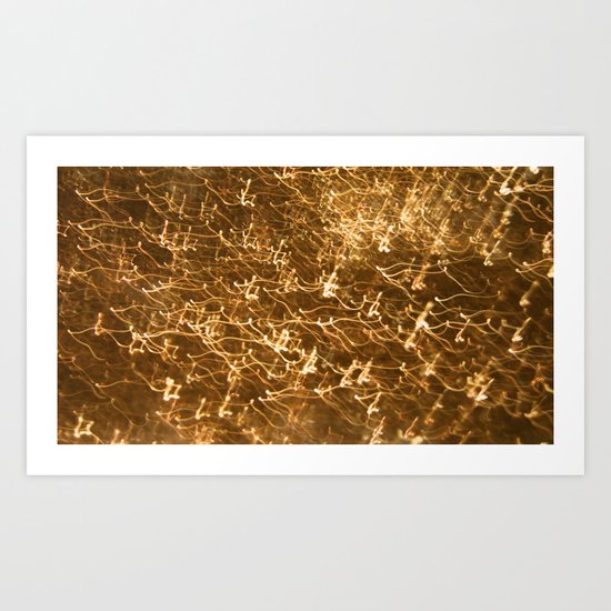 Gold Glitter 2484 Art Print