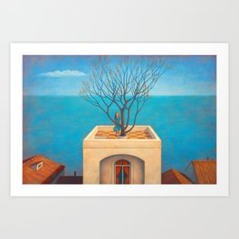 Home by the sea Art Print