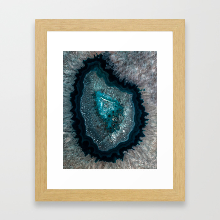Earth Treasures Blue Agate Framed Art Print By Jaroslawblaminsky