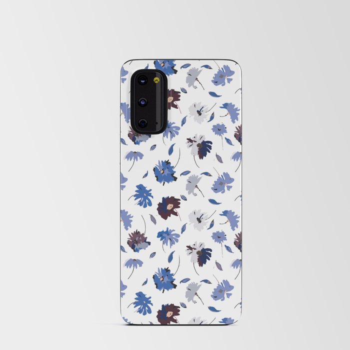 Pretty Petals blue Android Card Case