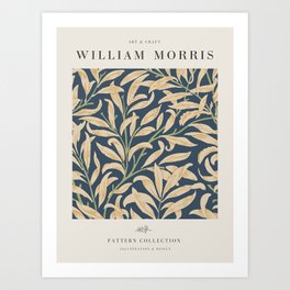 Modern poster-William Morris-Vegetable print-Green. Art Print