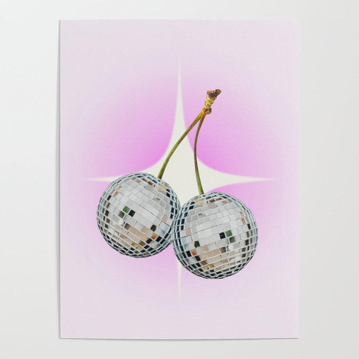 Disco Cherries Poster