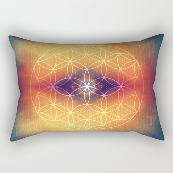Flower of Life Rectangular Pillow