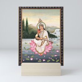 Goddess Saraswati  Mini Art Print