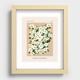 Field Daisies Poster Print Recessed Framed Print