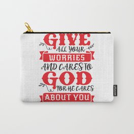 1 Peter 5:7 Carry-All Pouch