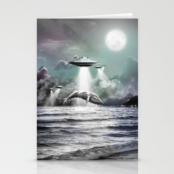 Whaling UFO Stationery Cards