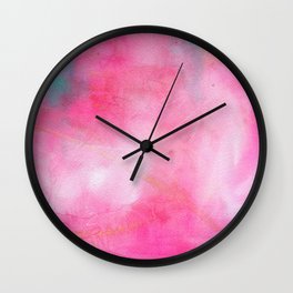Hot pink abstract Wall Clock