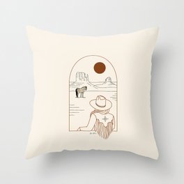 Lost Pony - Rustic Throw Pillow