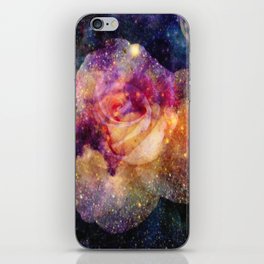 Space rose iPhone Skin