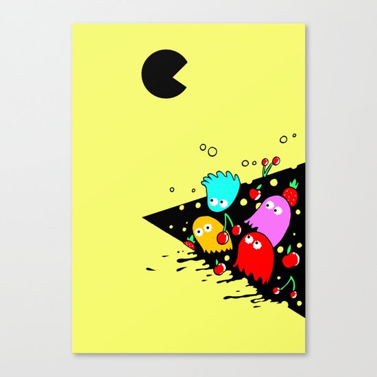 GREEDY Canvas Print