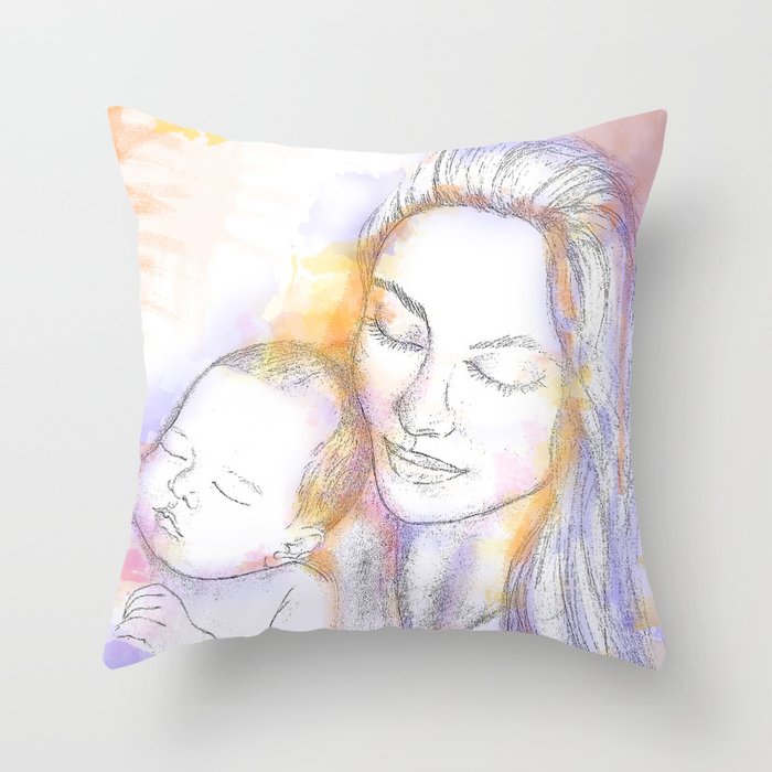 Madonna - together day Throw Pillow