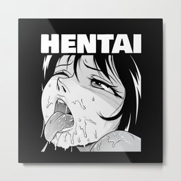 Waifu Hentai Retro Otaku Manga Anime Metal Print | Sexy Anime Girl, Anime Girls, Ahegao, Anime Manga Otaku, Hentai Merch, Ecchi, Graphicdesign, Lewd, Otaku, Waifu 
