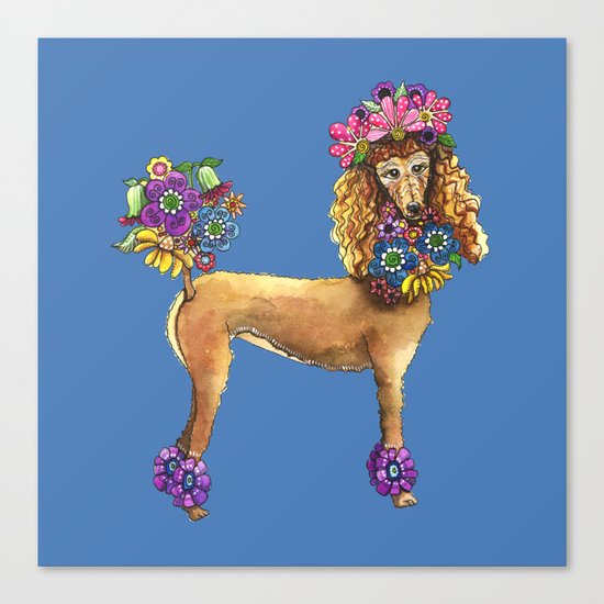 Poodle Dee Doo Two Canvas Print