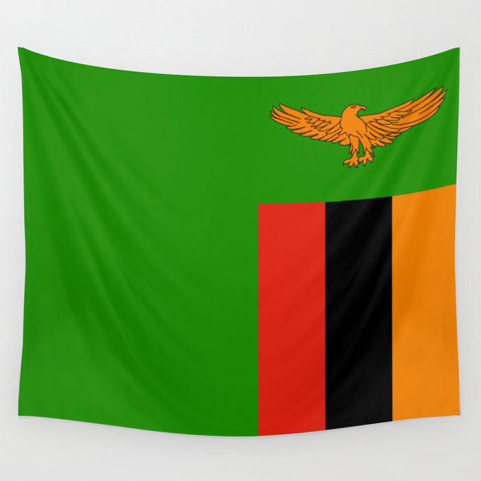 Flag of Zambia Wall Tapestry