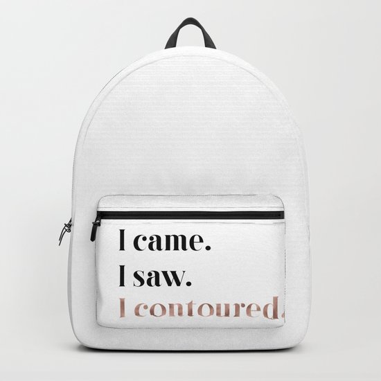 Rose gold beauty - I came, I saw, I contoured Backpack