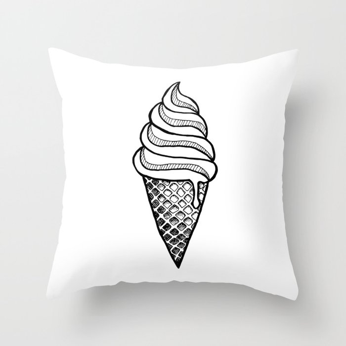Ice cream Throw Pillow