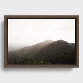 Byron Sunset Framed Canvas
