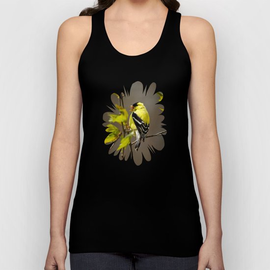 Goldfinch in Song Unisex Tank Top