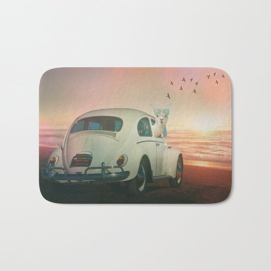 NEVER STOP EXPLORING A SUNDOWN Bath Mat