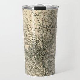 Nashville, Tennessee - Vintage City Map - USA Town - Retro Aesthetic Travel Mug