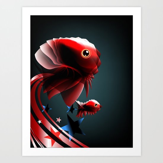 Angel Fish Art Print