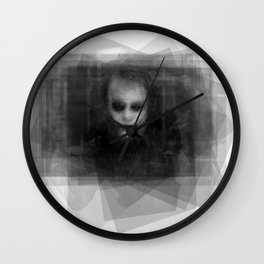 Heath Ledger Joker Wall Clock | Portrait, Heathledgerjoker, 3D, Blur, Blurred, Collage, Experimental, Photographicoverlay, Overlaid, Typology 