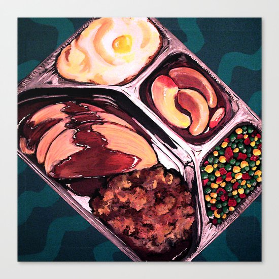 TV Dinner Canvas Print