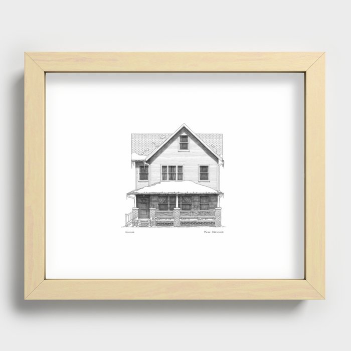 Hohman in the Winter Recessed Framed Print
