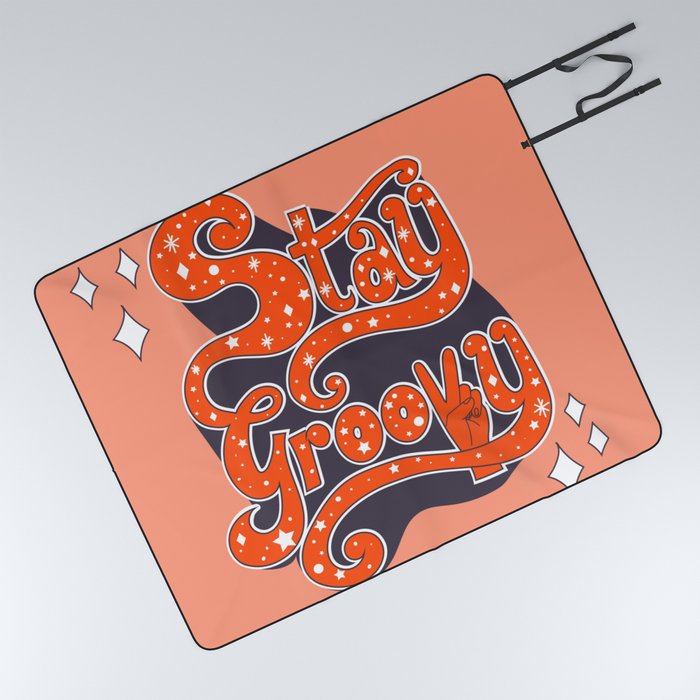 Stay Groovy Picnic Blanket