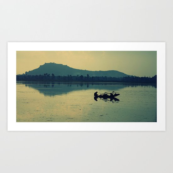 Kashmiri Boatman Art Print