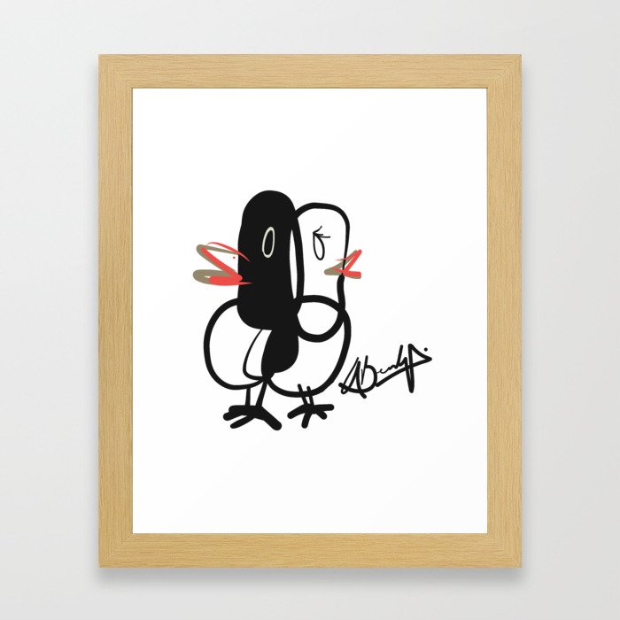 Lovebirds Framed Art Print