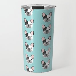 Frenchie black and white french bulldogs french bulldog gifts for dog lovers Travel Mug
