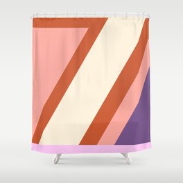 Passion Fruit, Chic Vintage (Pastel Palette) Shower Curtain