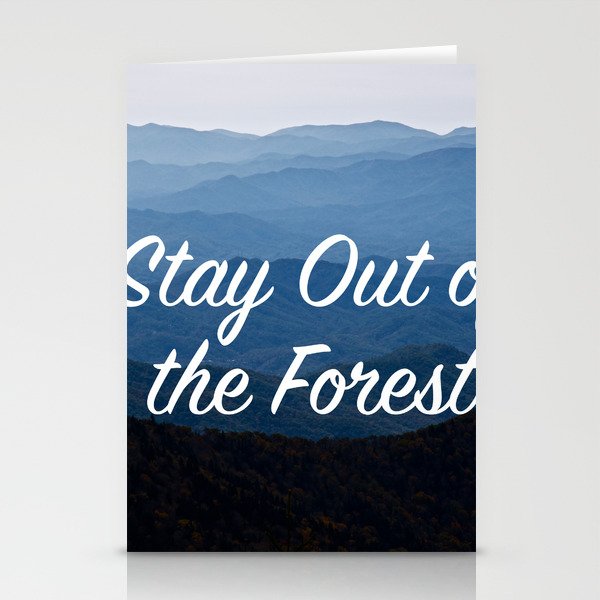 My Favorite Muder: Stay Out of the Forest Stationery Cards