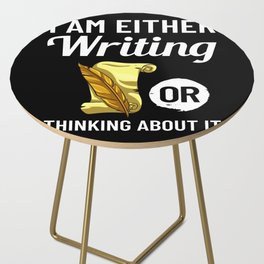 Book Author Writer Beginner Quotes Side Table