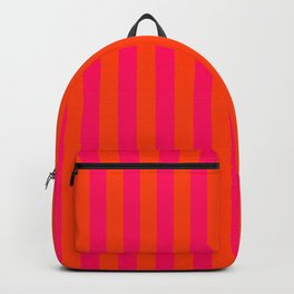Orange Pop and Hot Neon Pink Vertical Stripes Backpack | Orangeandpink, Verticalstripes, Neonorange, Graphicdesign, Neonorangestripe, Pinkstripes, Neonorangeandpink, Orange, Pinkstriped, Pop 